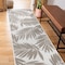 World Rug Gallery Contemporary Floral Leaves Nature Inspired Indoor/Outdoor Runner Rug 7' 10'' x 10' Beige 4033BEIGE2X7 - alternate 9